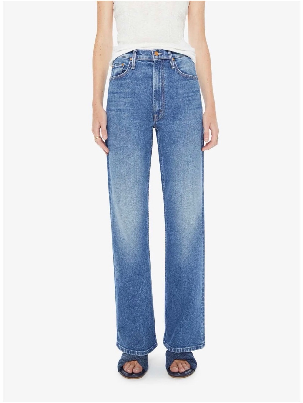 NWT!! MOTHER High Waisted Bookie Sneak in Knick Knack Paddy Whack